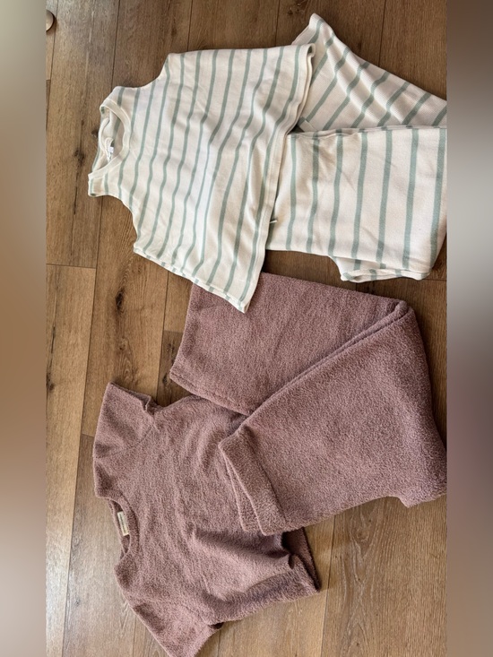 Other - Cozy Mauve Lounge Matching Set + Mint Striped Tank Matching Set